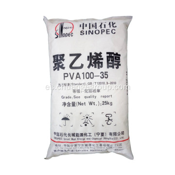 Sinopec PVA 100-35 2699 alcohol polivinílico para textiles